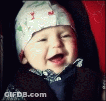 Baby Smiling In Hat GIF