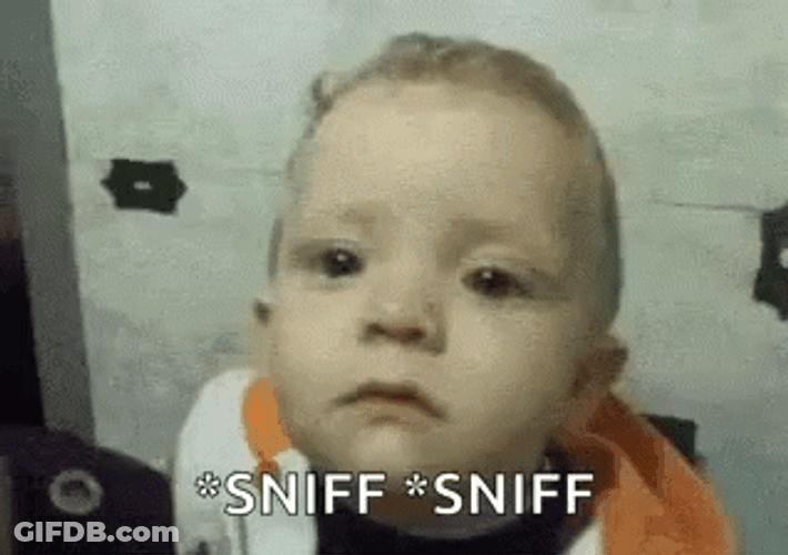 Baby Sniff And Cries GIF