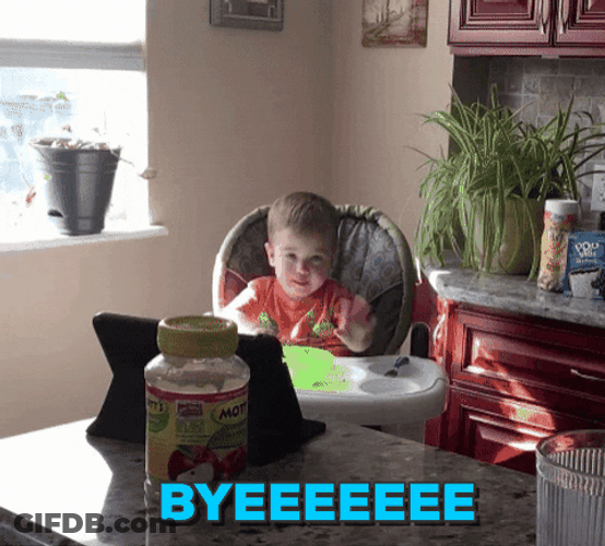 Baby Wave K Bye GIF