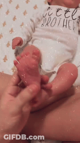 Baby Wearing Little Brother Shirt GIF