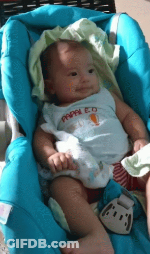 Baby Wearing Papai E Q Shirt GIF