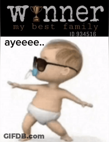 Baby Wearing Sunglasses And Pacifier GIF