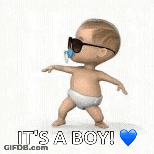 Baby Wearing Sunglasses And Pacifier Dancing GIF