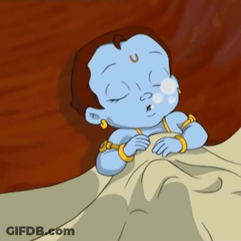 Baby With Crescent Moon On Forehead GIF