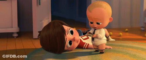 Baby With D Shirt Lying On Floor GIF
