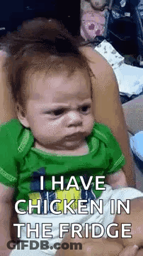 Baby With I Don't Want To Written On Face GIF