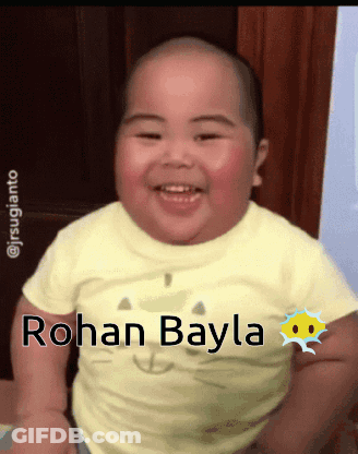Baby With Rohan Bayla On Shirt GIF