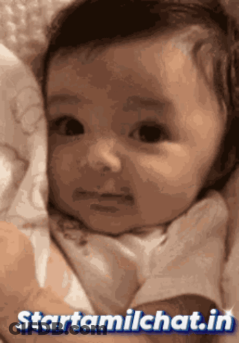 Baby With Starttamilchat.in Written On Bottom GIF