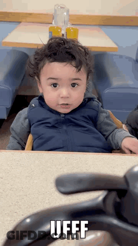 Baby With Word Ufff GIF