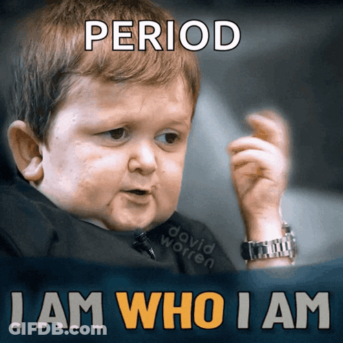 Baby With Words I Am Who I Am GIF