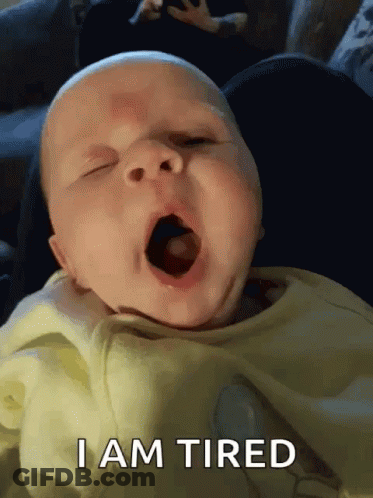 Baby Yawning I Am Tired GIF