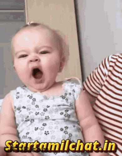 Baby Yawning With Starttamilchat.in GIF