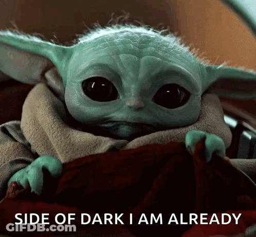 Baby Yoda Holding Red Blanket GIF