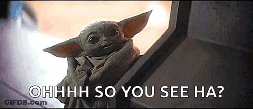Baby Yoda Looking Out Window Says Ohhh GIF