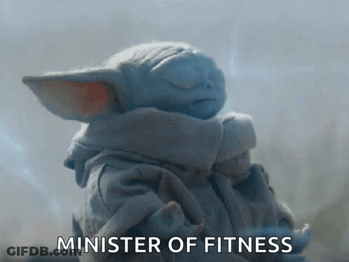 Baby Yoda Lotus Position Minister Of Fitness GIF