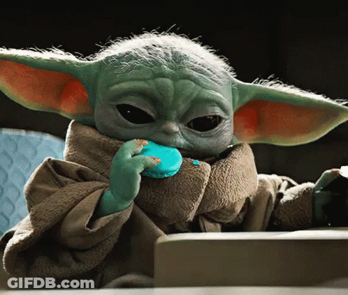 Baby Yoda Macaron GIF