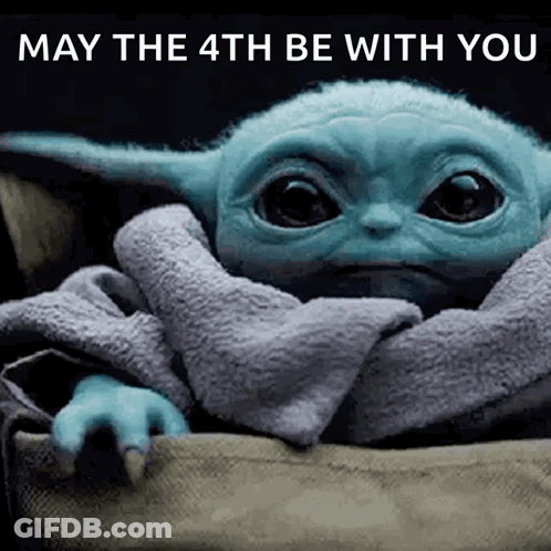 Baby Yoda May The 4Th Be With You GIF