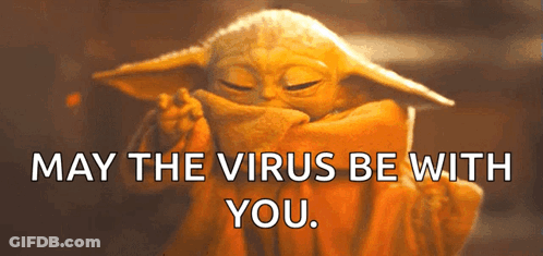 Baby Yoda May The Virus Be With You GIF