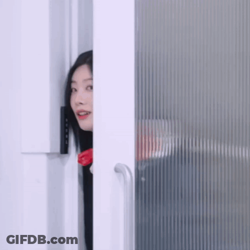 Baby Yoda Peeking To See What He's Working With GIF