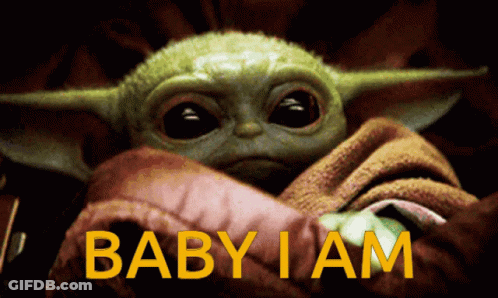 Baby Yoda Saying Baby I Am GIF