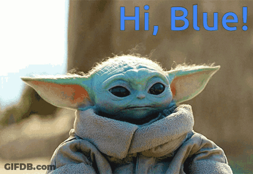 Baby Yoda Saying Hi GIF