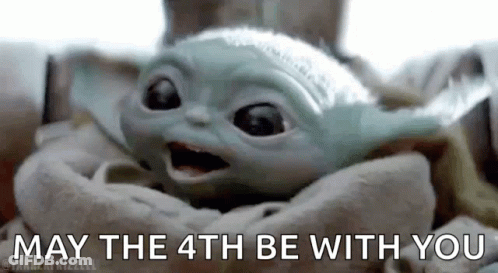 Baby Yoda Saying May The 4Th GIF