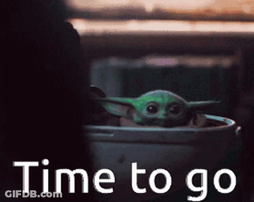 Baby Yoda Sitting In Trash Can GIF
