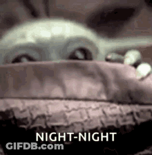 Baby Yoda Sleeping GIF