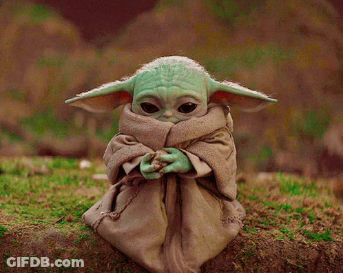 Baby Yoda Wrapped In Blanket GIF