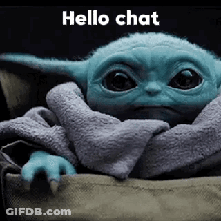 Baby Yoda Wrapped In Blanket Saying Hello GIF