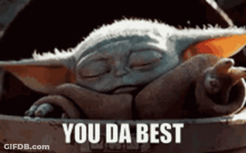 Baby Yoda You The Best Pose While Pointing GIF