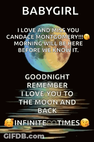 Babygirl I Love And Miss You Candace Montgomery GIF