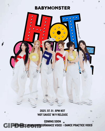 Babymonster Hot Sauce Album Poster GIF