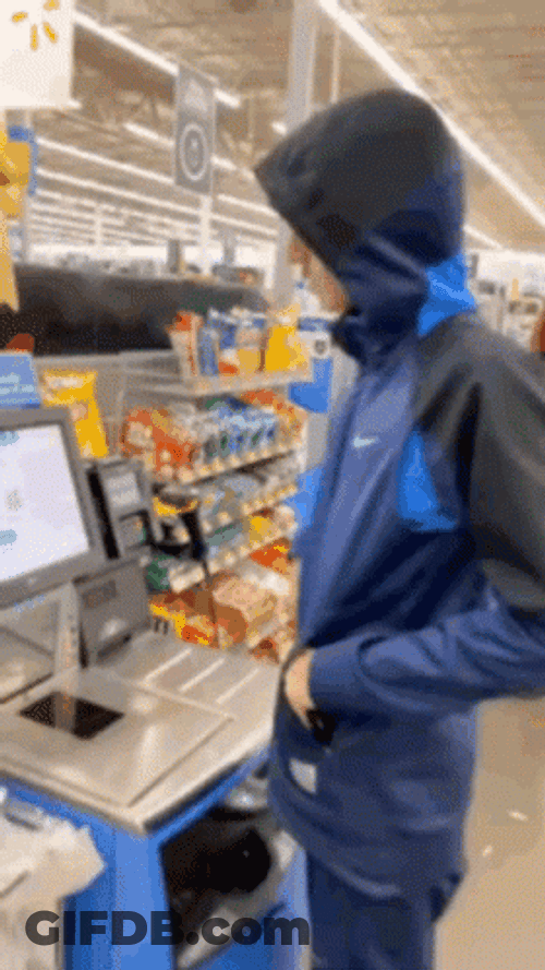 Babytron Pays Grocery Bill GIF