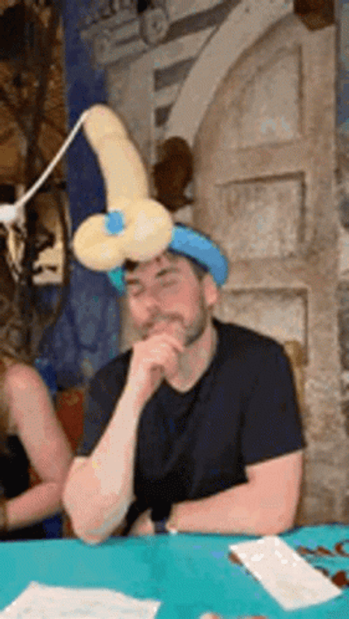 Bachelorette Crazy Balloon Headband GIF