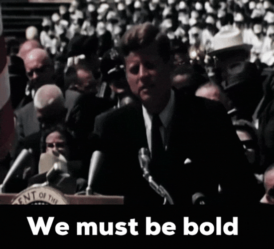Back And To The Left JFK Iconic Speech GIF