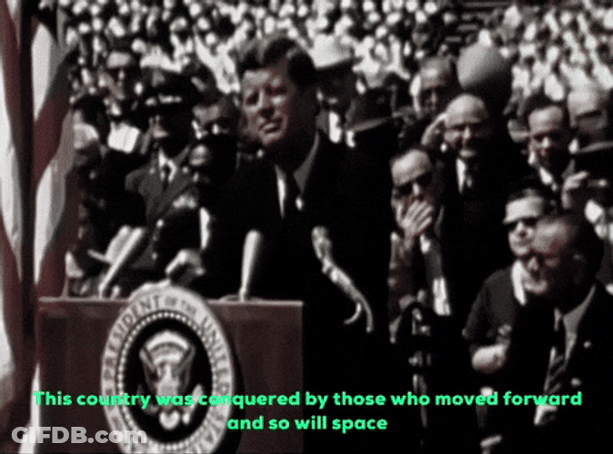 Back And To The Left JFK Space Exploration GIF