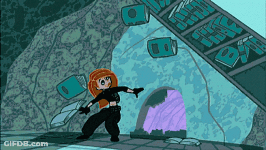 Back Flipping Kim Possible GIF