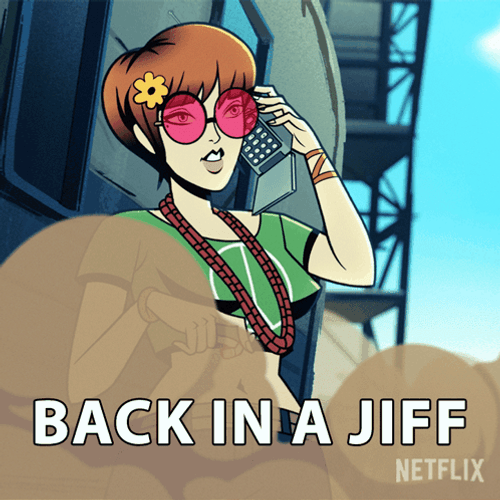 Back In A Jiffy CeCe Ryder GIF