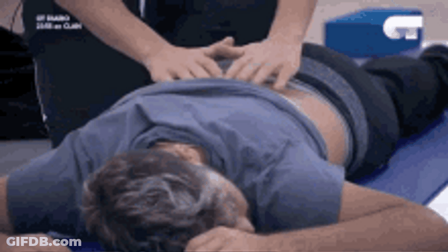 Back Massage Hand Fingers Therapy GIF
