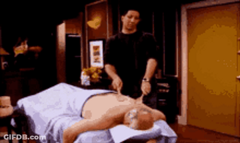 Back Massage Improvise Funny Wooden Spoons GIF