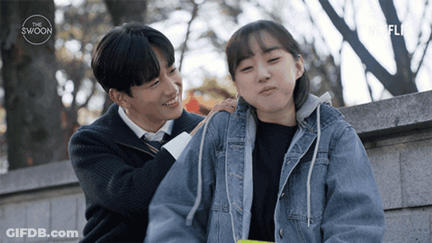 Back Massage Sweet Couple Tickle Korean Drama GIF