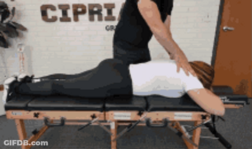 Back Massage Therapy Chiropractor Treatment GIF