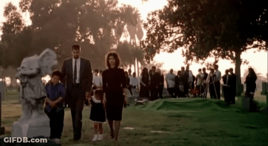 Back To Black Funeral Scene GIF