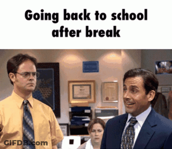Back To School After Break GIF