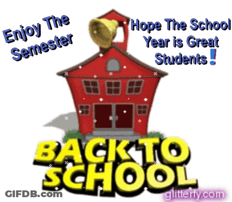 Back To School Red School House GIF