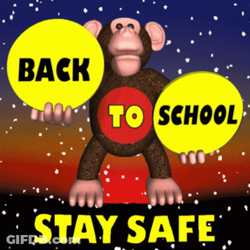 Back To School Stay Safe GIF