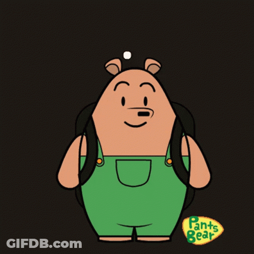 Back To School Teddy GIF