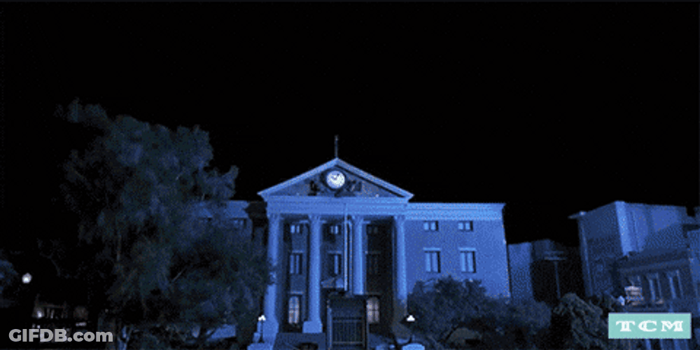Back To The Future Delorean Becoming Invisible GIF
