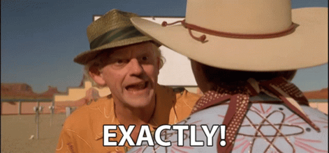 Back To The Future Exactly! GIF